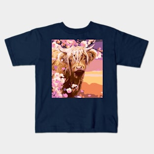 Cute Highland Cow Kids T-Shirt